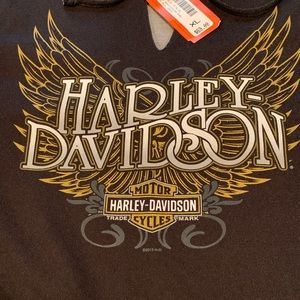 NWT Harley Davidson Silver Angel Pull Over Hoodie XL